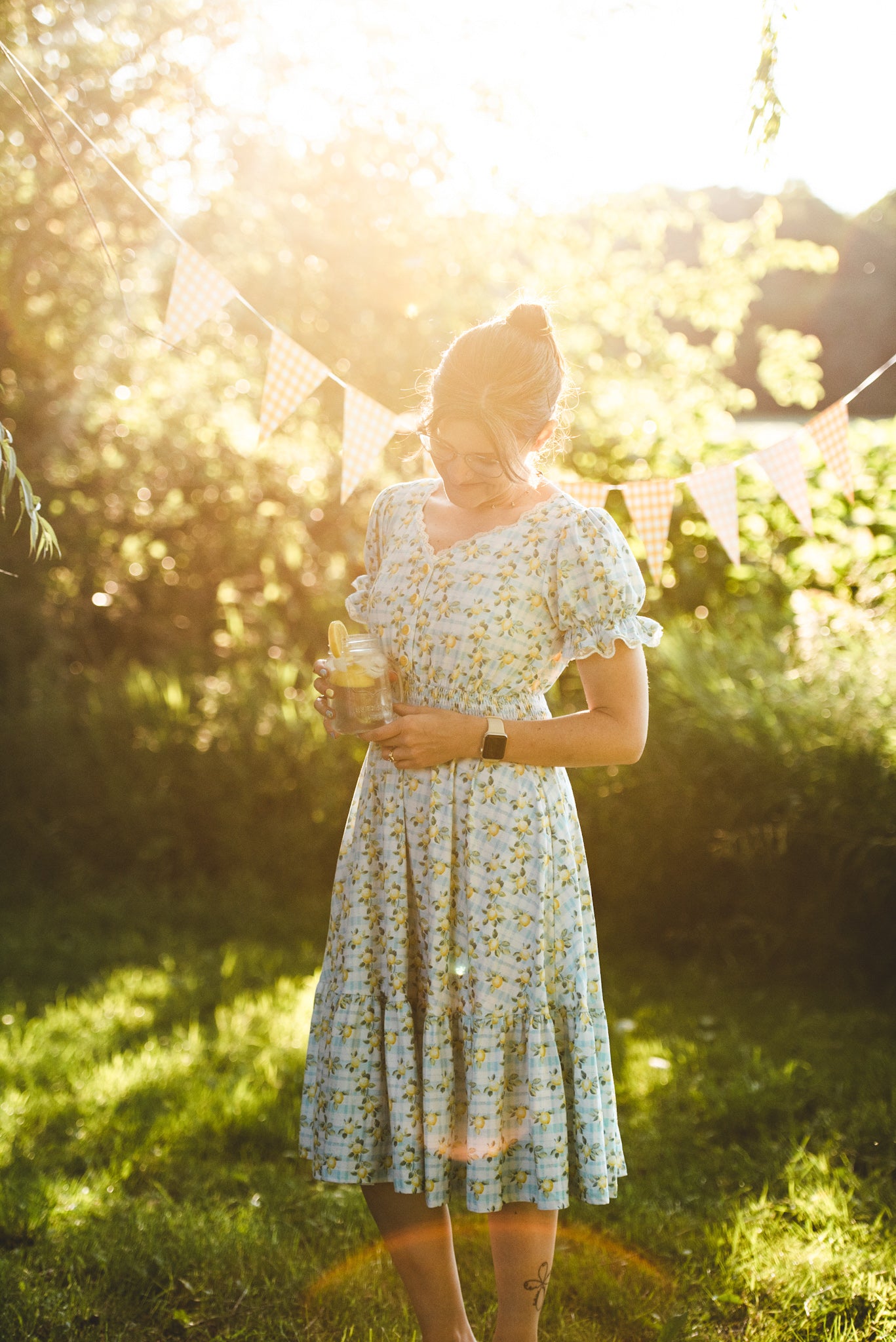 Little Lemon Gingham ~ Keepsake Midi – Super Cute Dresses