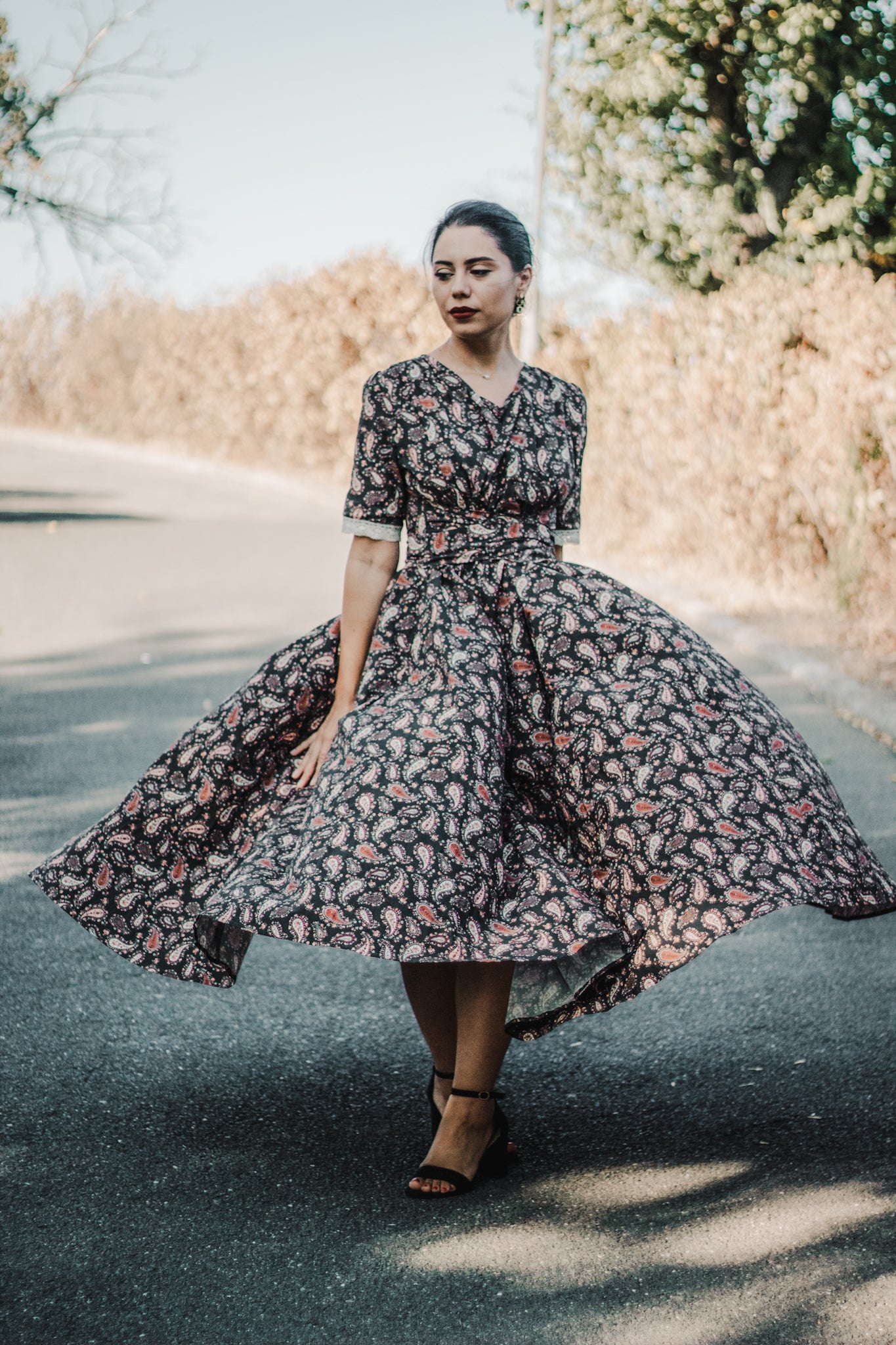 white christmas dresses Pine & Paisley ~ Wildwood Maxi – Super Cute Dresses