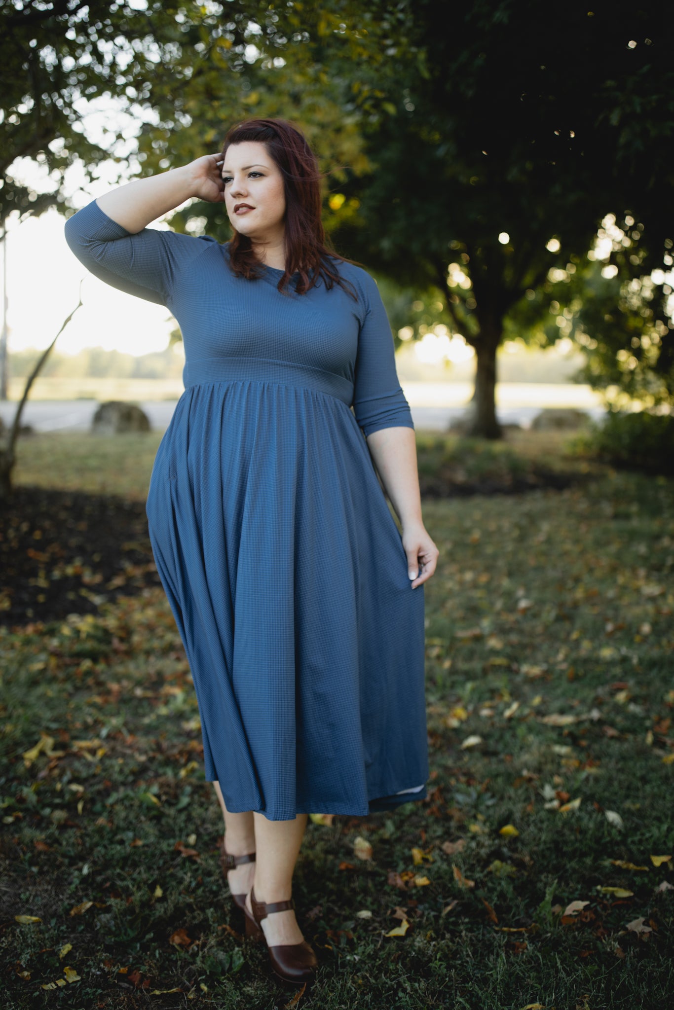 Indigo Lattice ~ Faye Dress – Super Cute Dresses