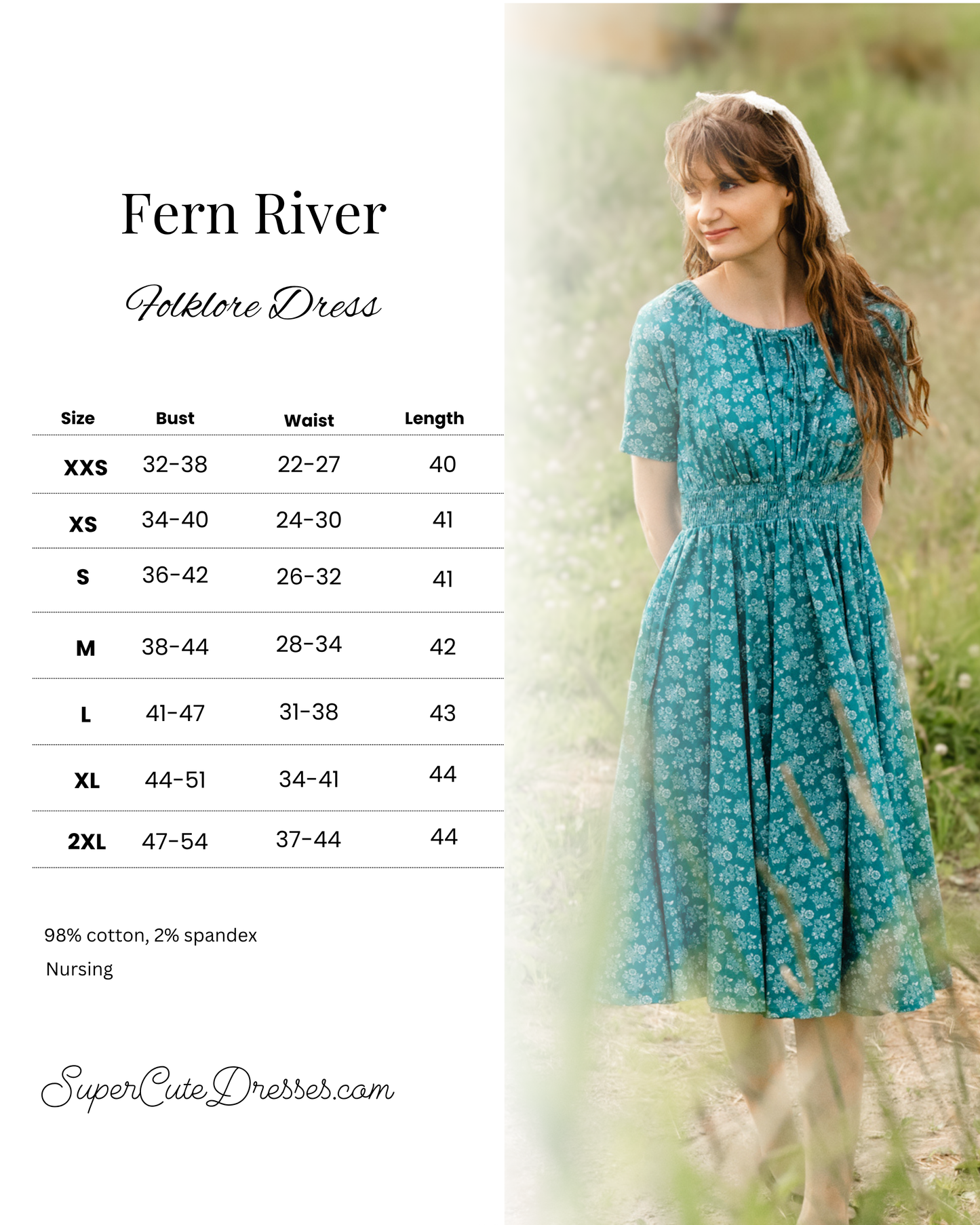 Fern River ~ Folklore Dress