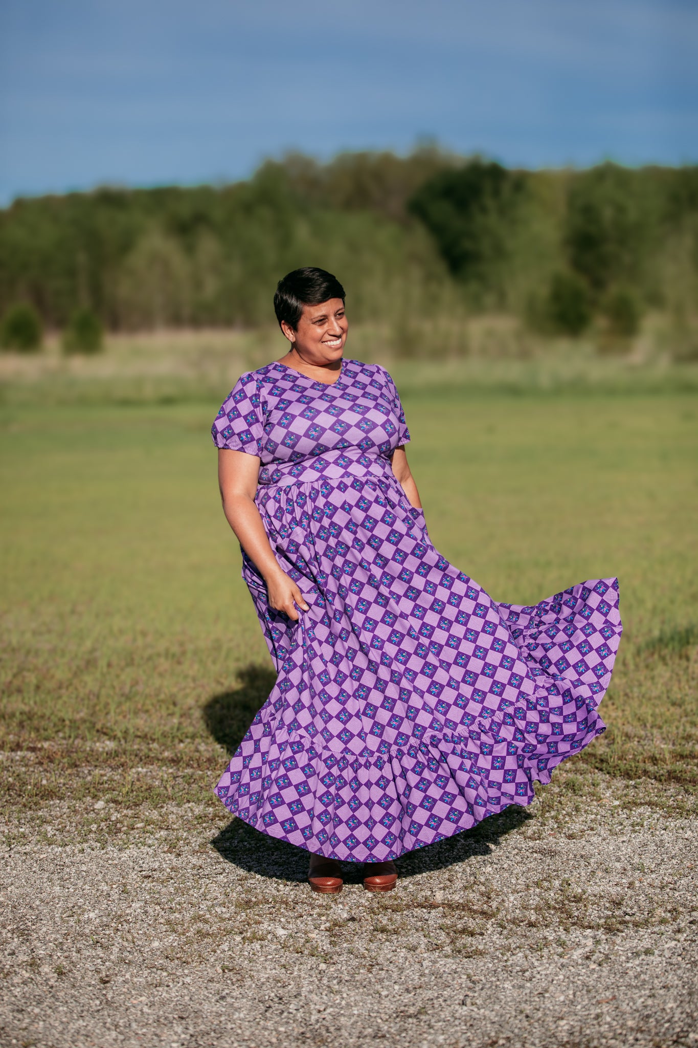Mountain Laurel ~ Canterbury Patch Maxi – Super Cute Dresses