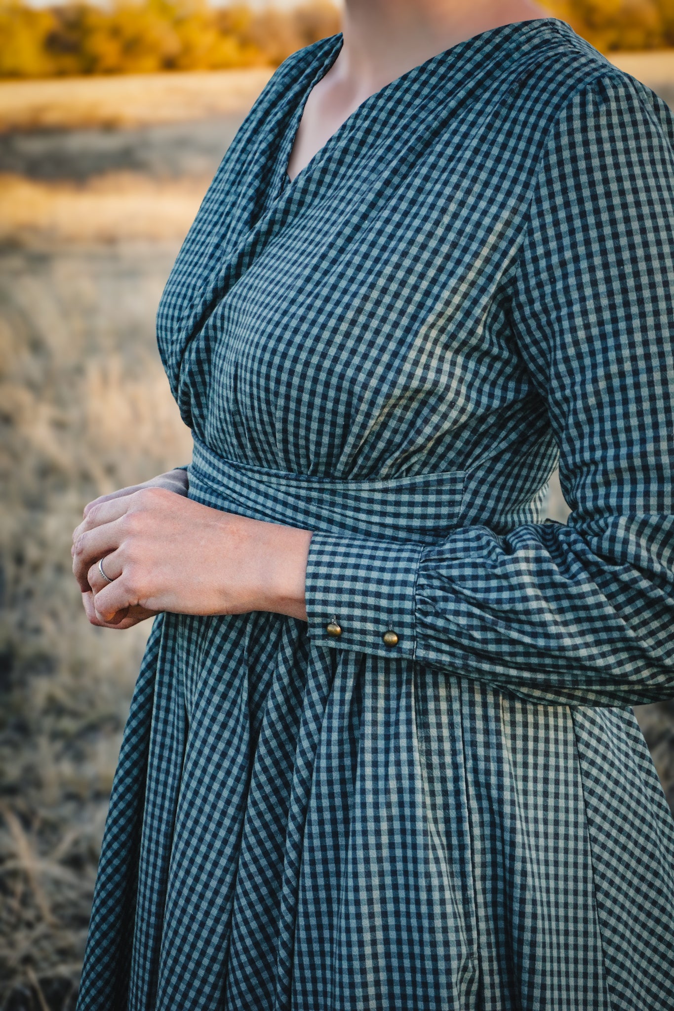 Spruce Gingham ~ Wildwood Maxi