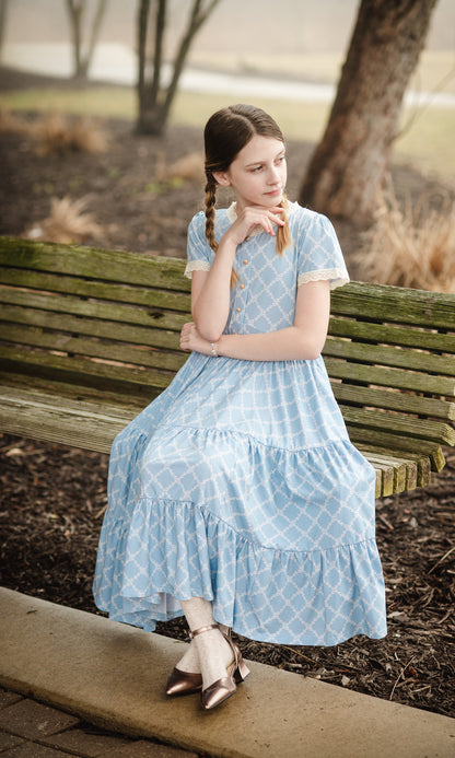 Tranquil Trellis ~ Mini Keepsake Dress