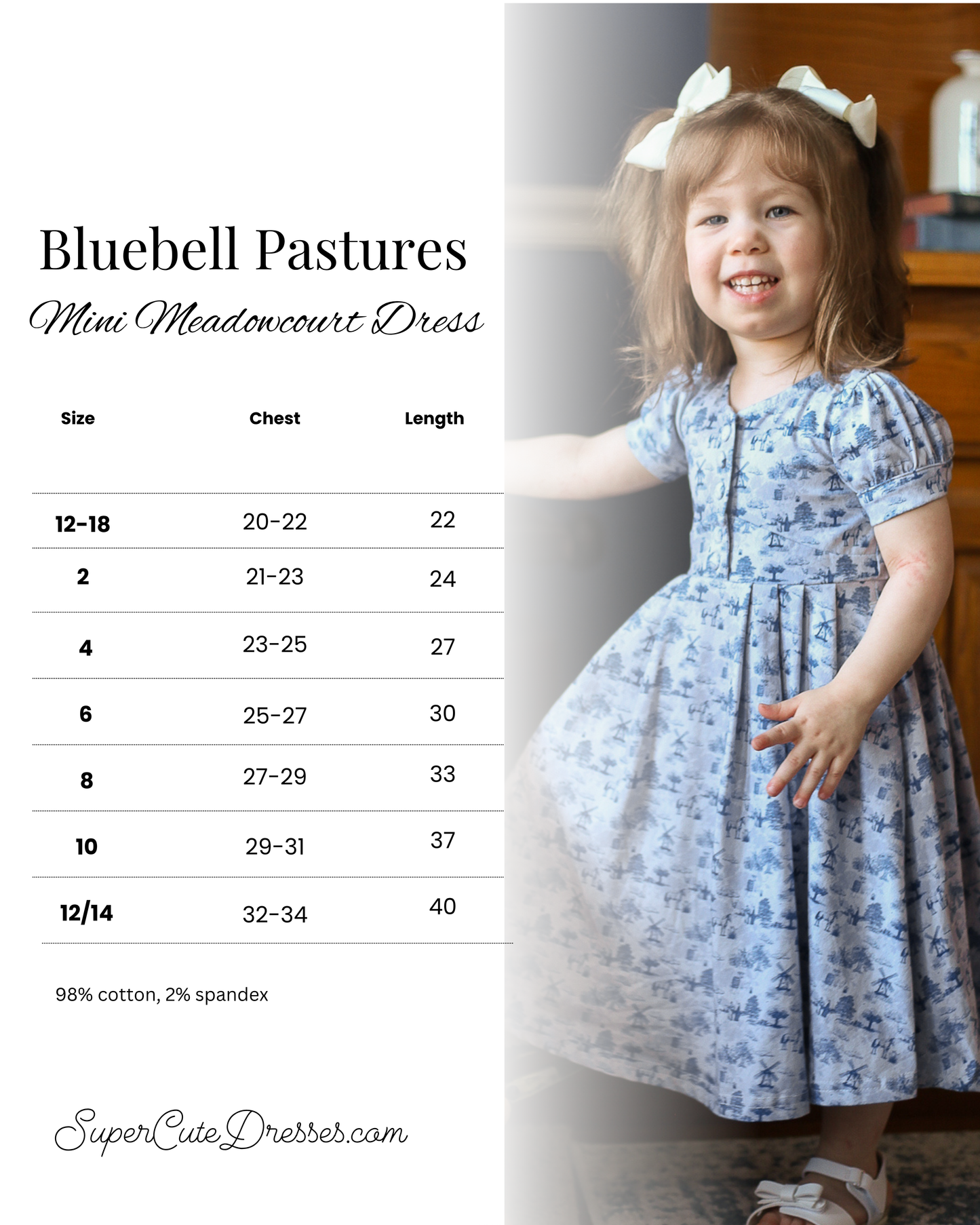 Bluebell Pastures ~ Mini Meadowcourt Dress