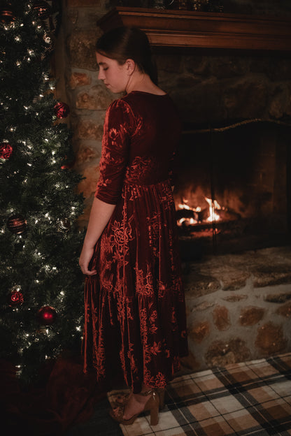 Cinnamon Rose ~ Novella Dress
