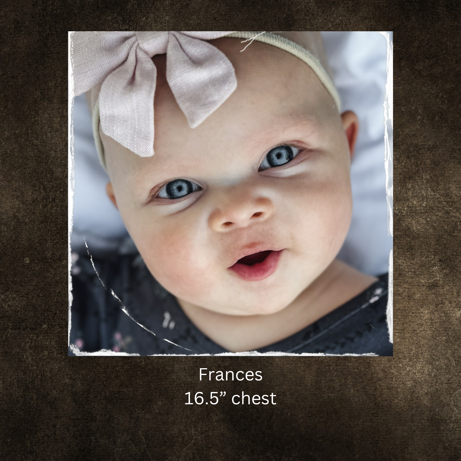 Modest baby model stats bow headband