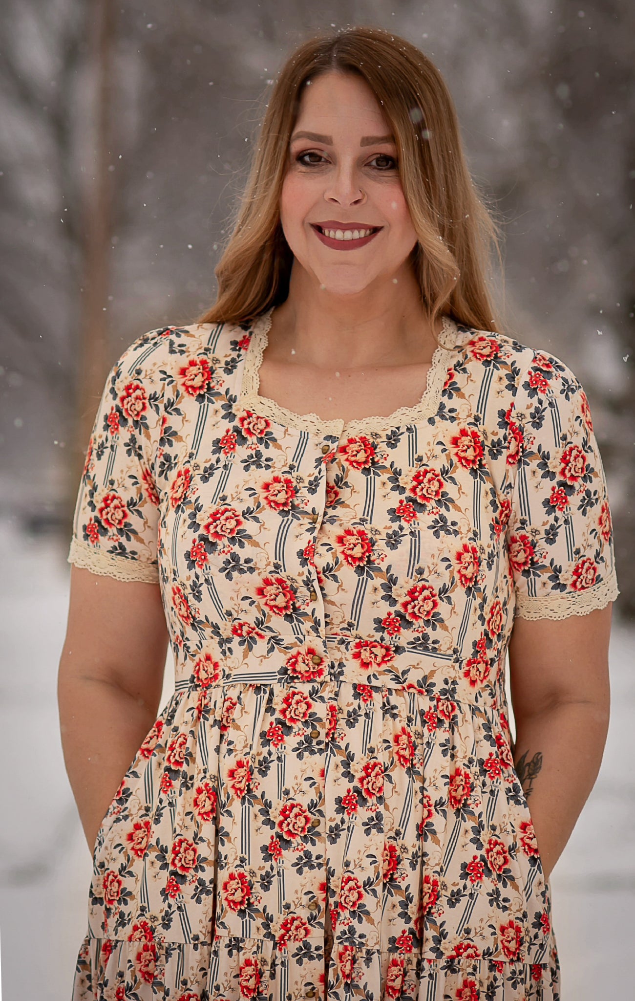 Camellia Carol ~ Hearthside Dress