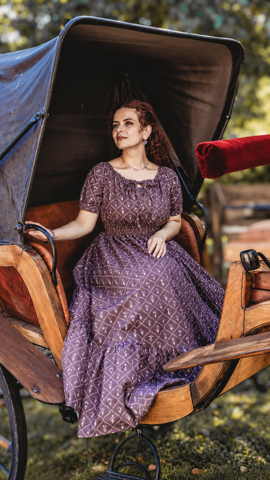 Plum Posy ~ Folklore Maxi
