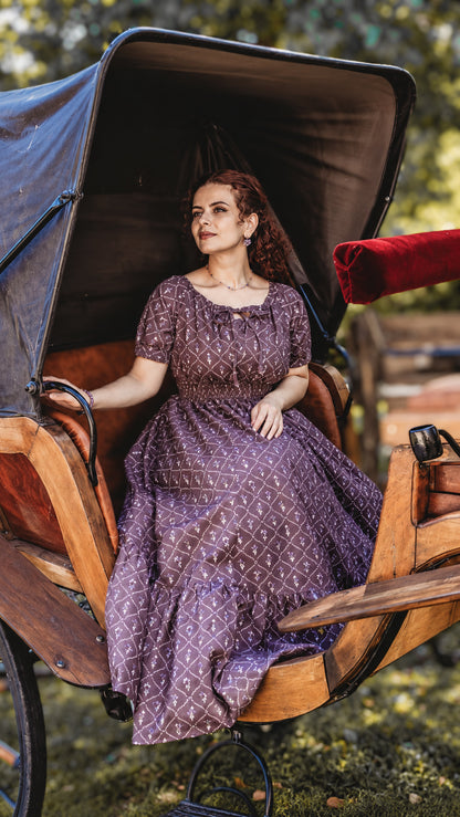 Plum Posy ~ Folklore Maxi