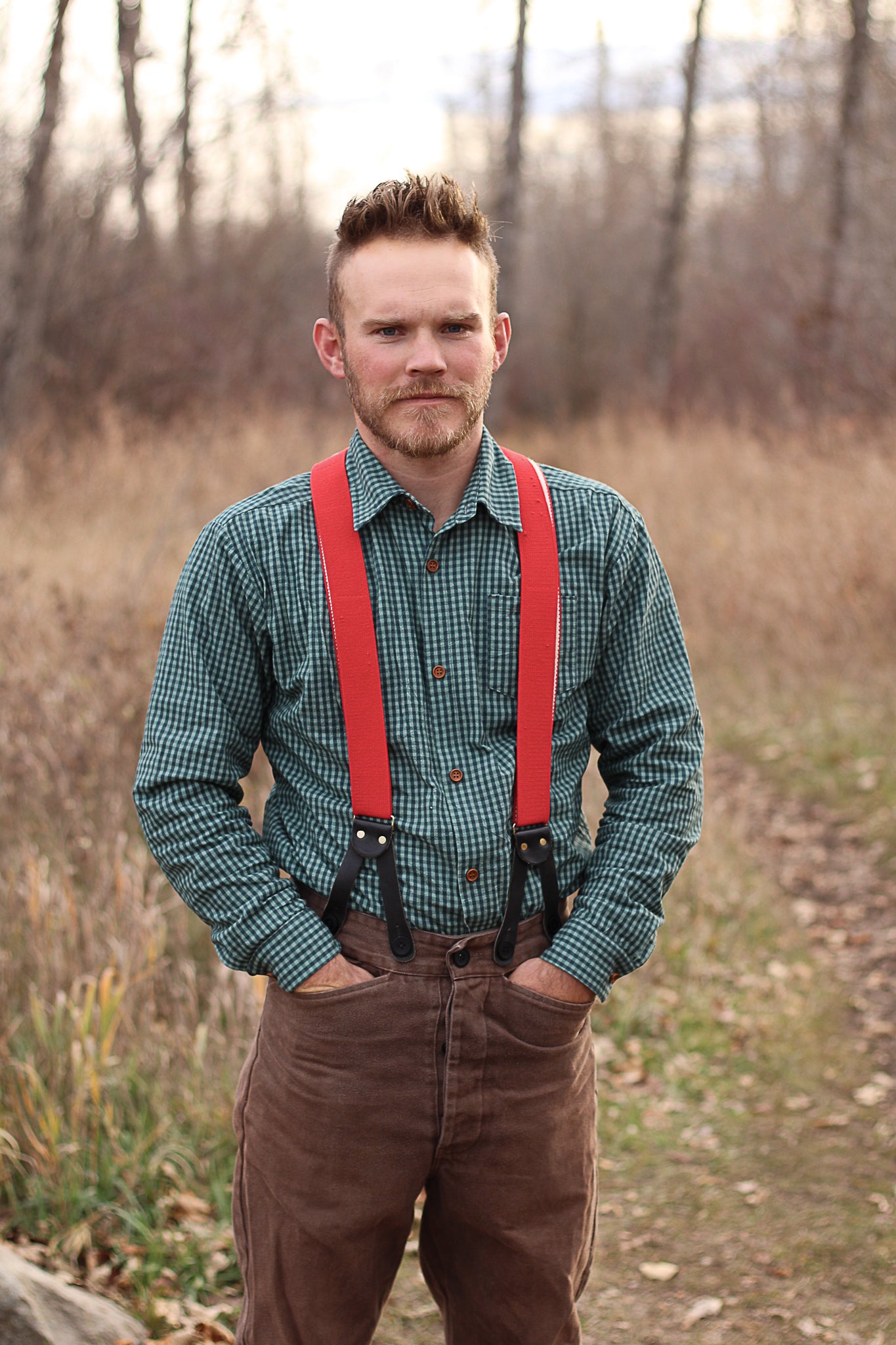 Spruce Gingham ~ Men’s Brave Button-up