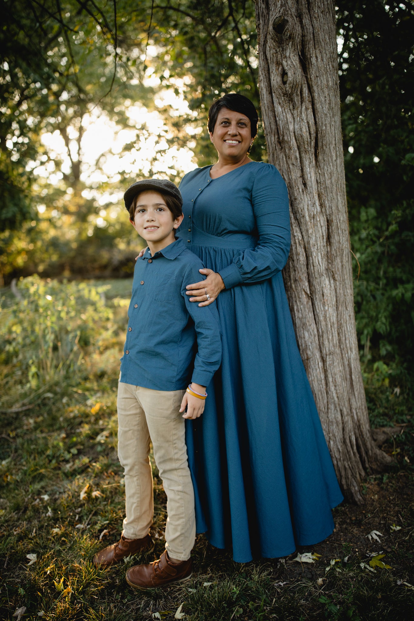 Indigo Lattice ~ Boy’s Brave Button-up
