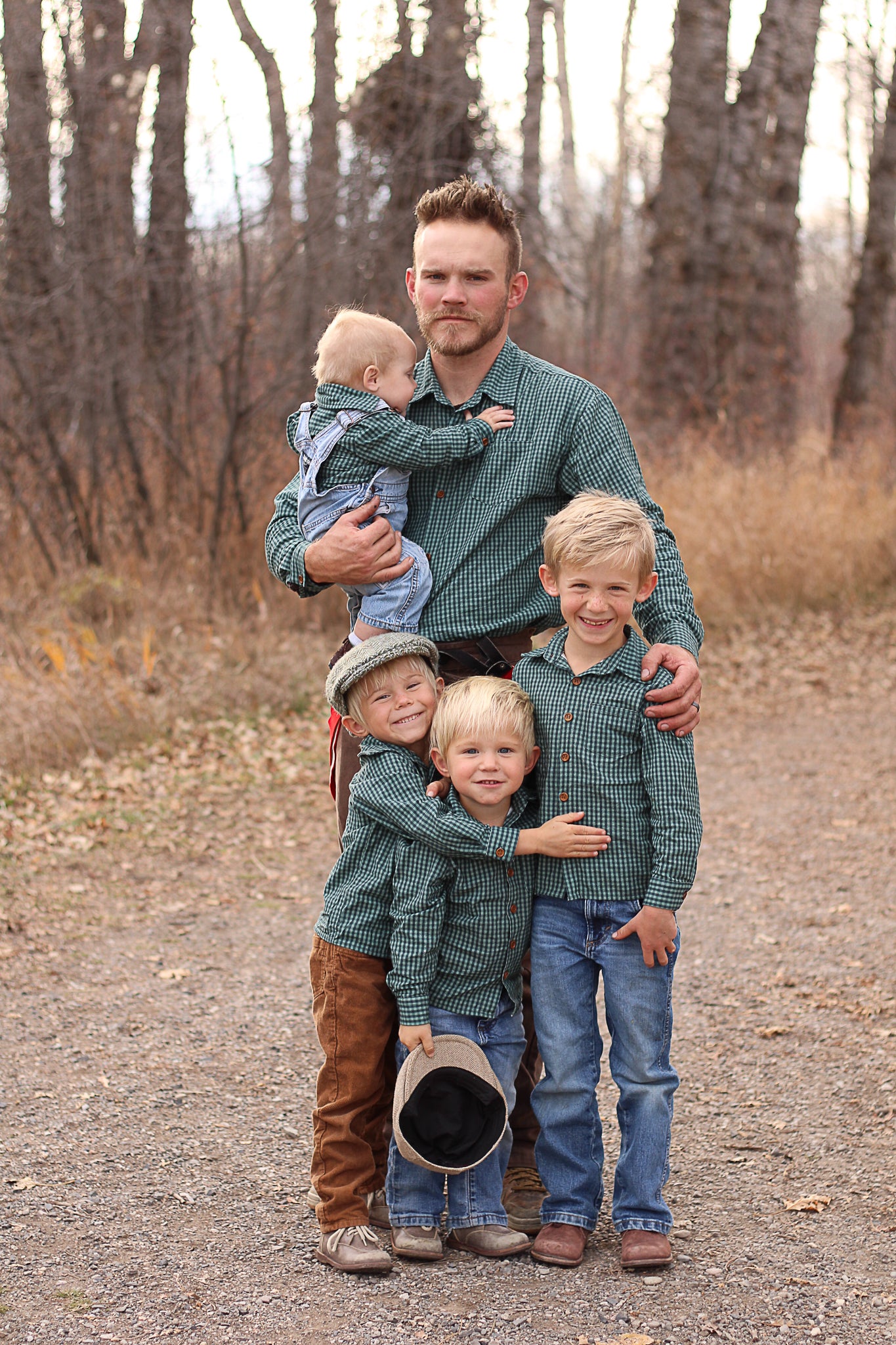 Spruce Gingham ~ Boy’s Brave Button-up