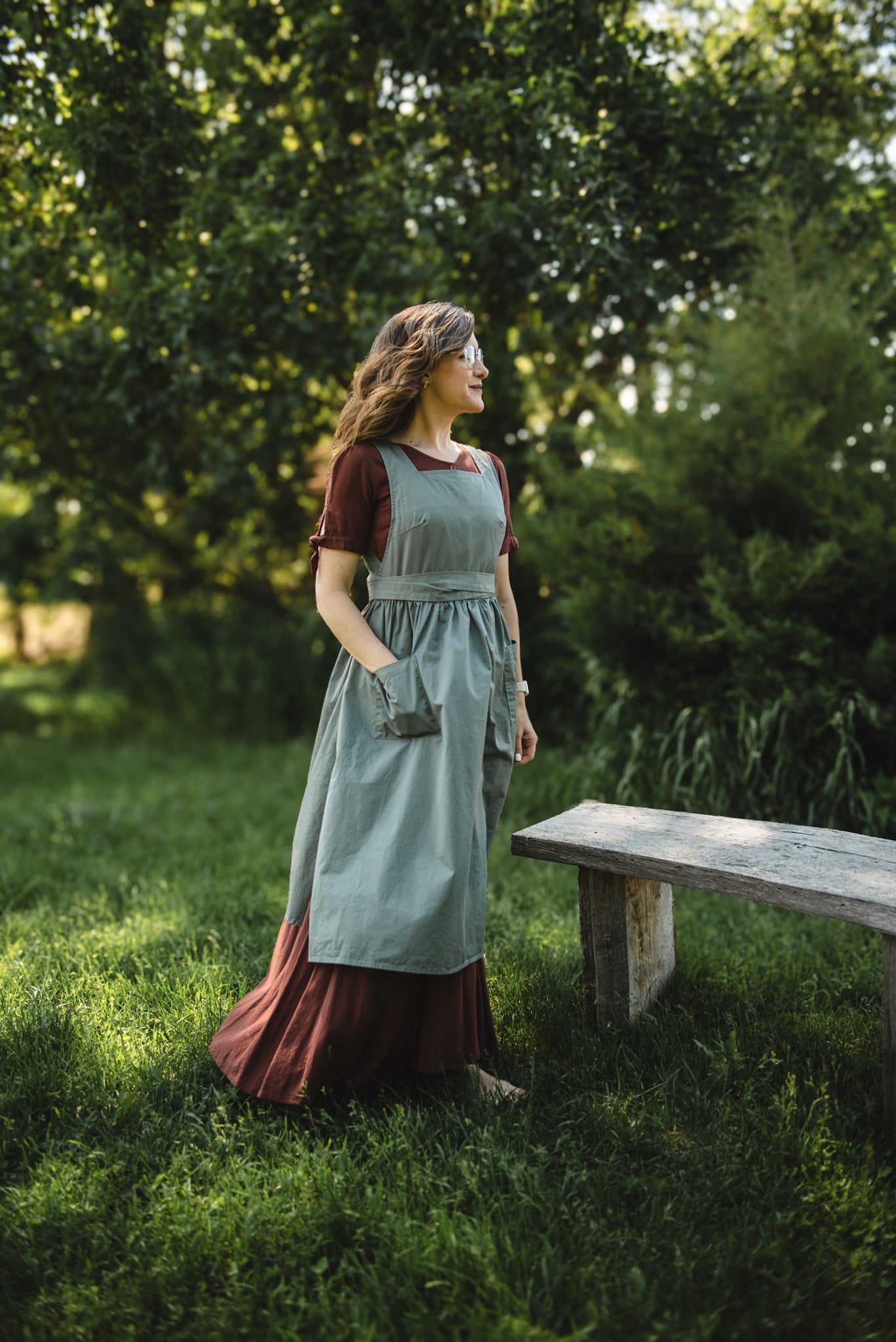 Olivewood ~ Pinafore Apron