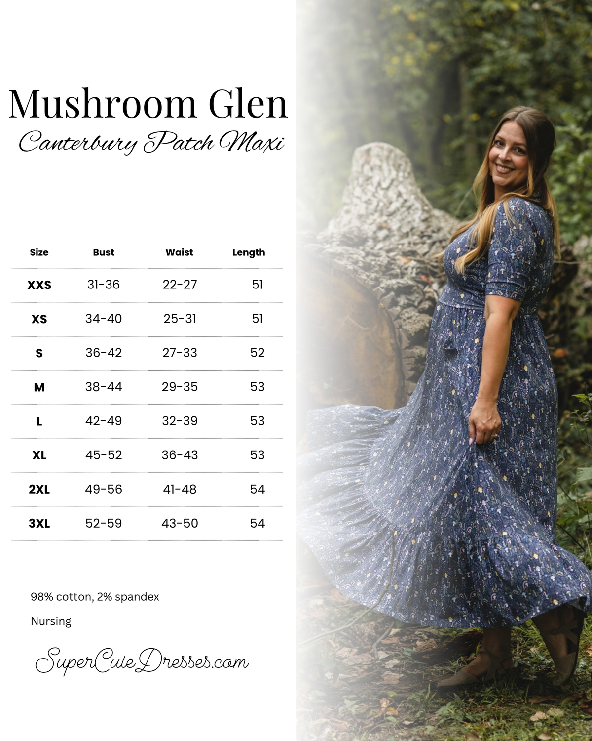 Mushroom Glen ~ Canterbury Patch Maxi