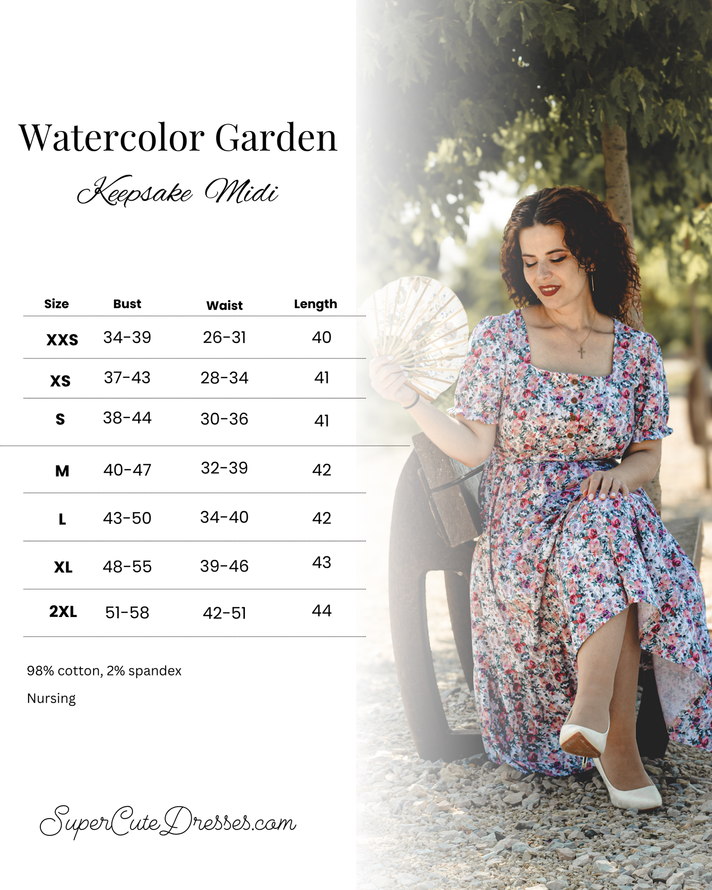 Watercolor Garden ~ Keepsake Midi