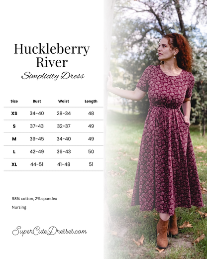 Huckleberry River ~ Simplicity Dress