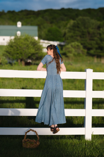 Shenandoah Chambray ~ Folklore Maxi