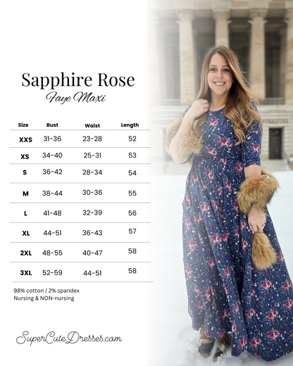 Sapphire Rose ~ Faye Maxi