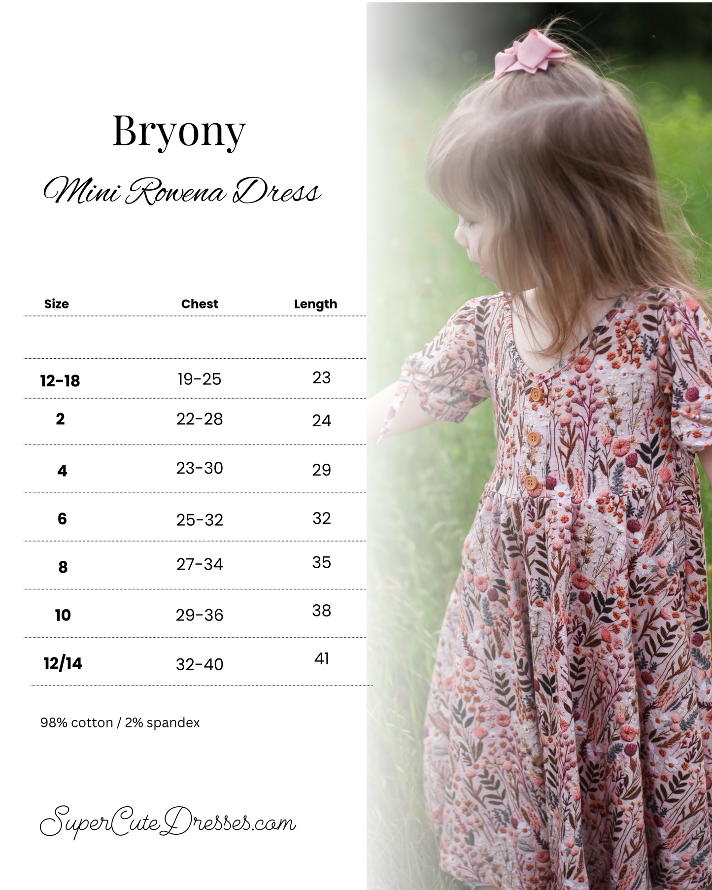 Bryony ~ Mini Rowena Dress