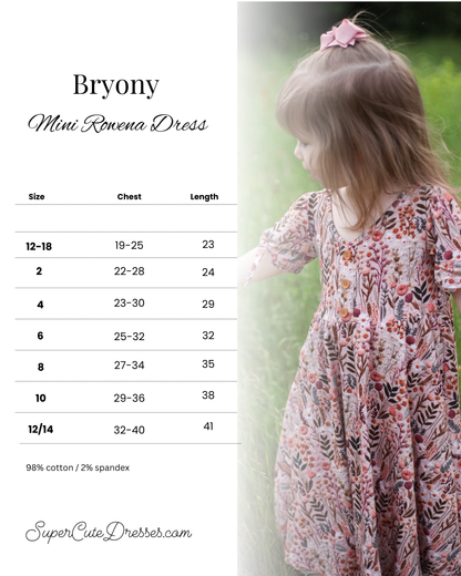 Bryony ~ Mini Rowena Dress
