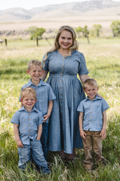 Shenandoah Chambray ~ Brave Button-up