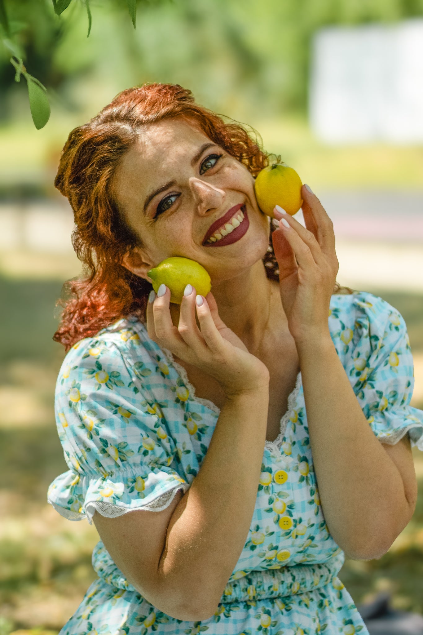 Little Lemon Gingham ~ Keepsake Midi