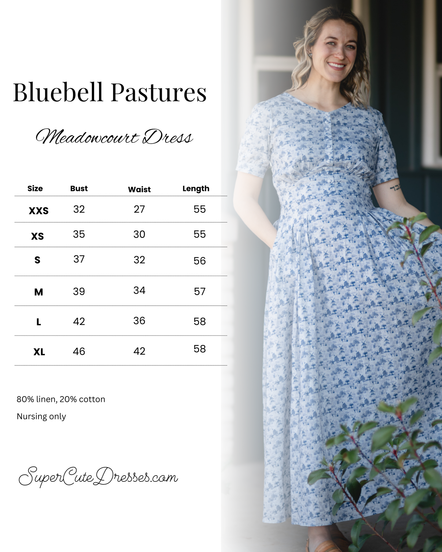 Bluebell Pastures ~ Meadowcourt Dress