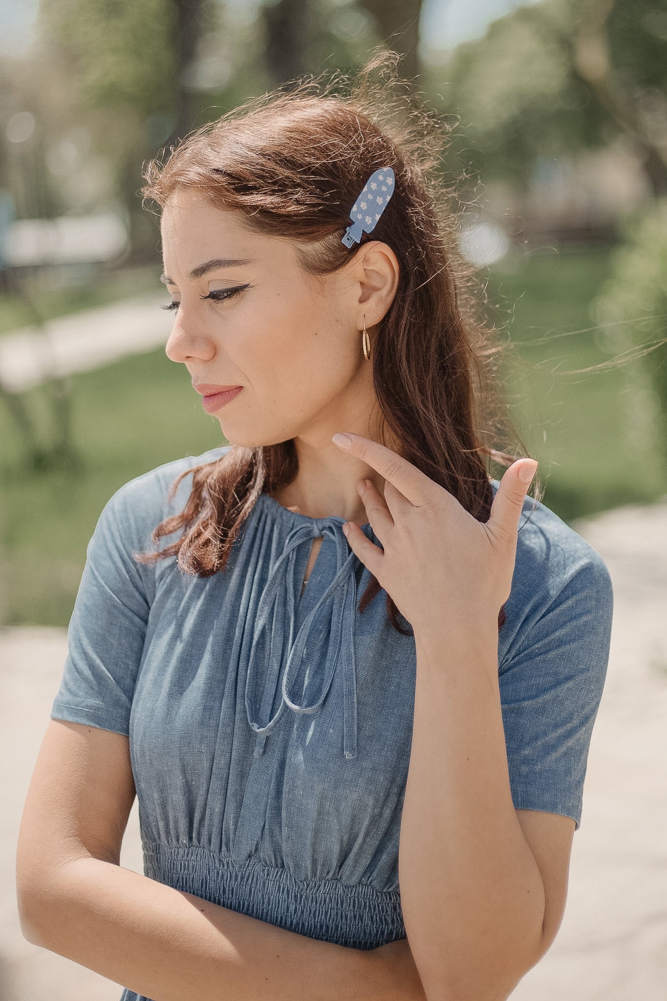 Shenandoah Chambray ~ Folklore Maxi