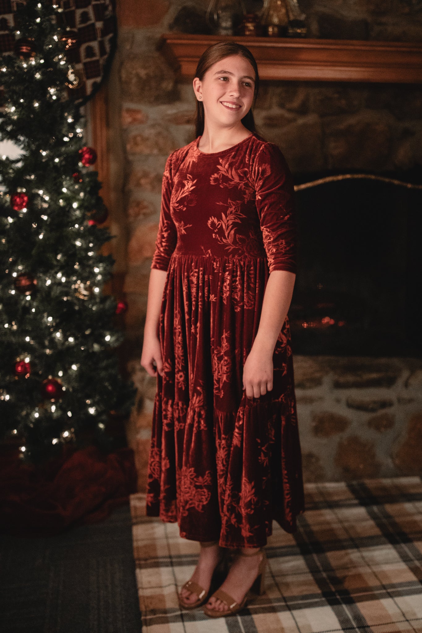 Cinnamon Rose ~ Novella Dress