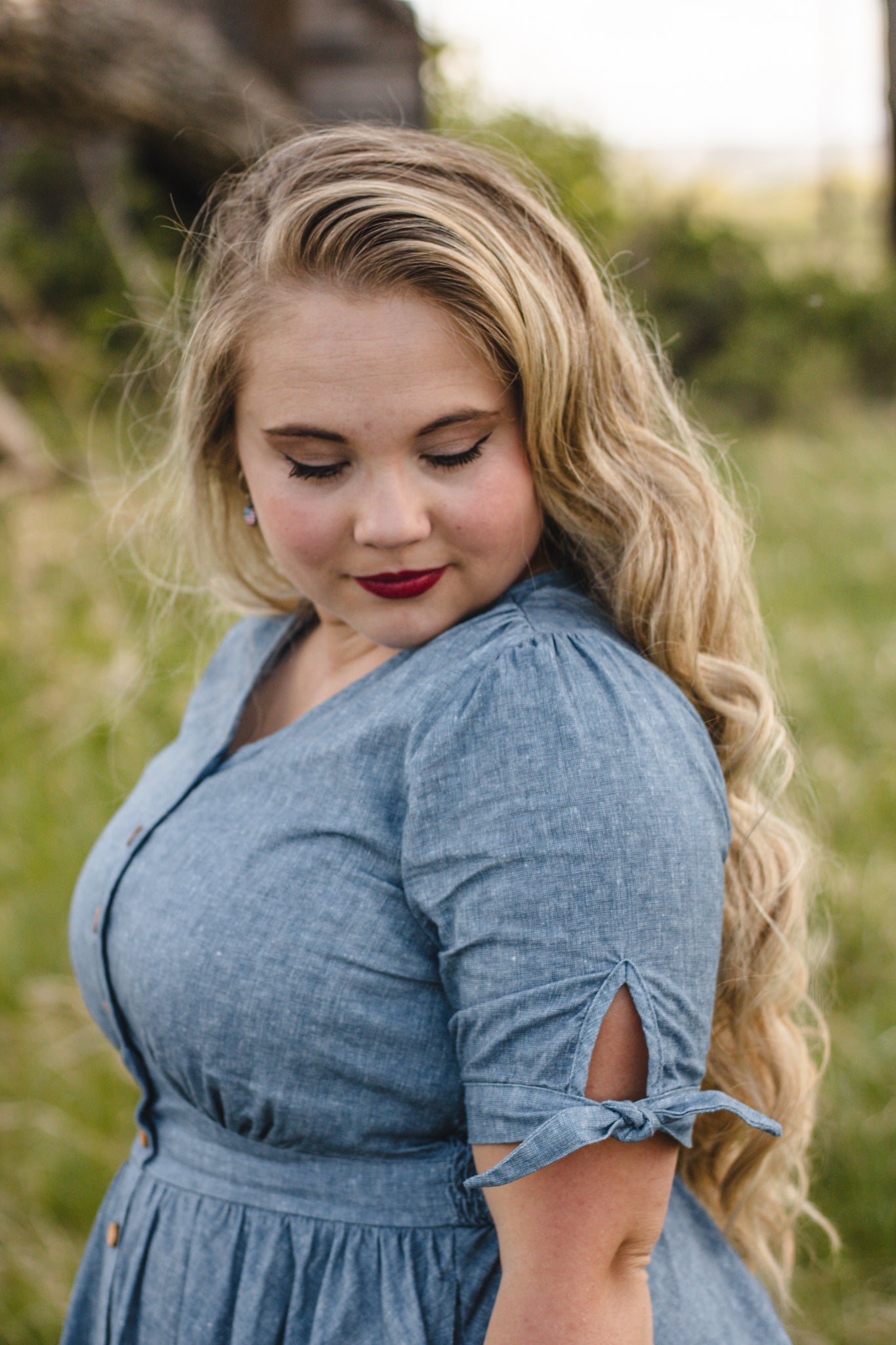 Shenandoah Chambray ~ Hearthside Midi