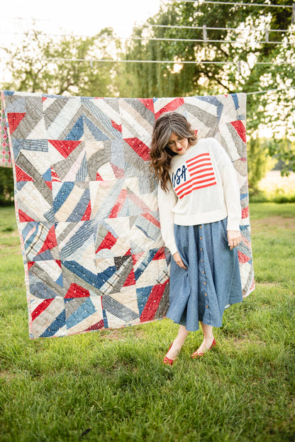 Shenandoah Chambray ~ Hearthside Midi