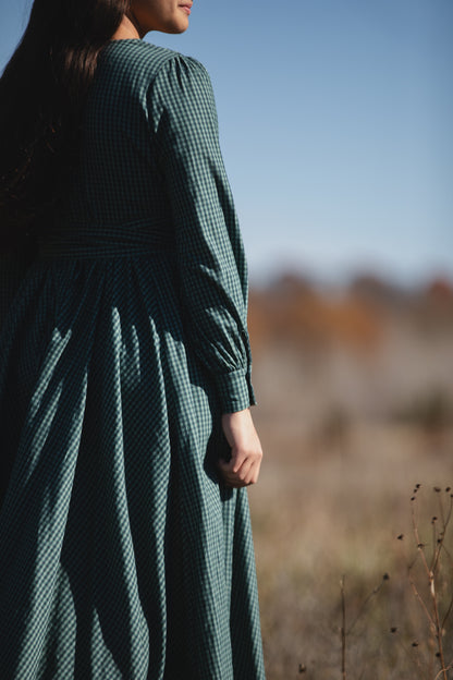 Spruce Gingham ~ Wildwood Maxi
