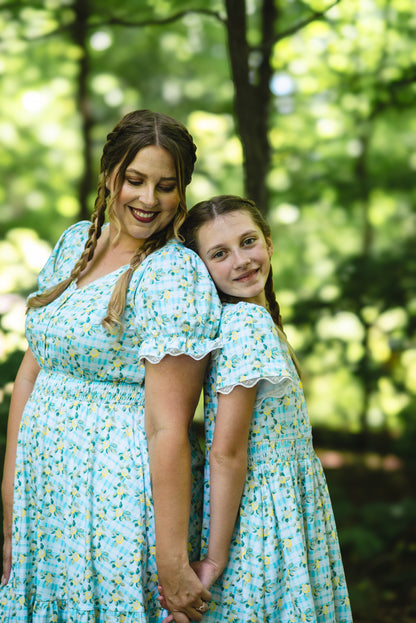 Little Lemon Gingham ~ Keepsake Midi