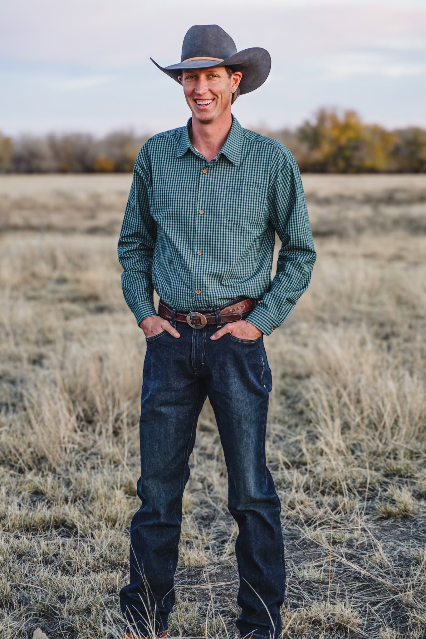 Spruce Gingham ~ Men’s Brave Button-up
