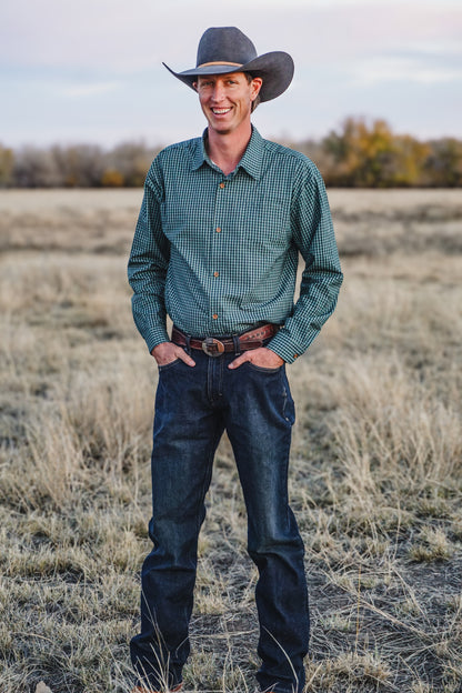 Spruce Gingham ~ Men’s Brave Button-up