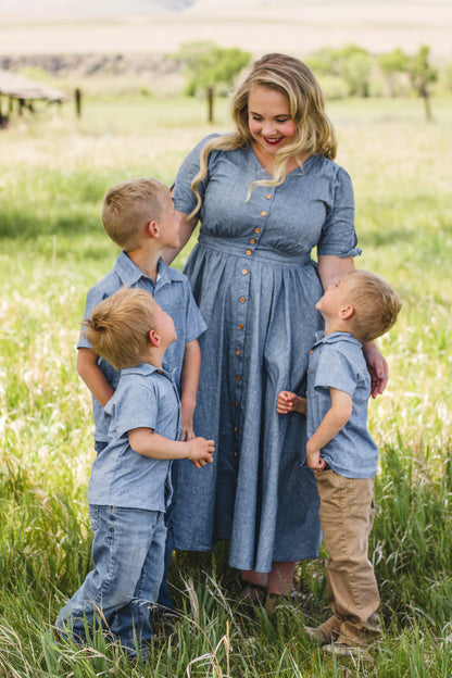 Shenandoah Chambray ~ Brave Button-up