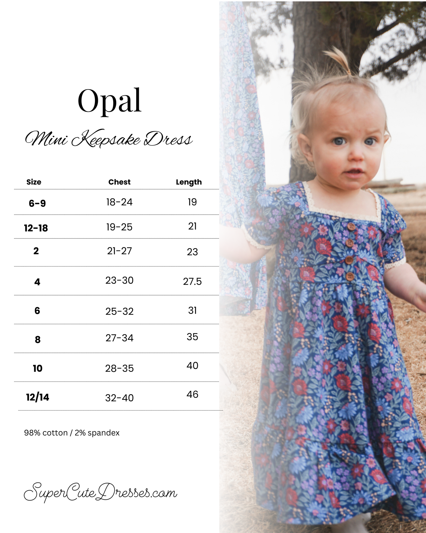 Opal ~ Mini Keepsake Dress