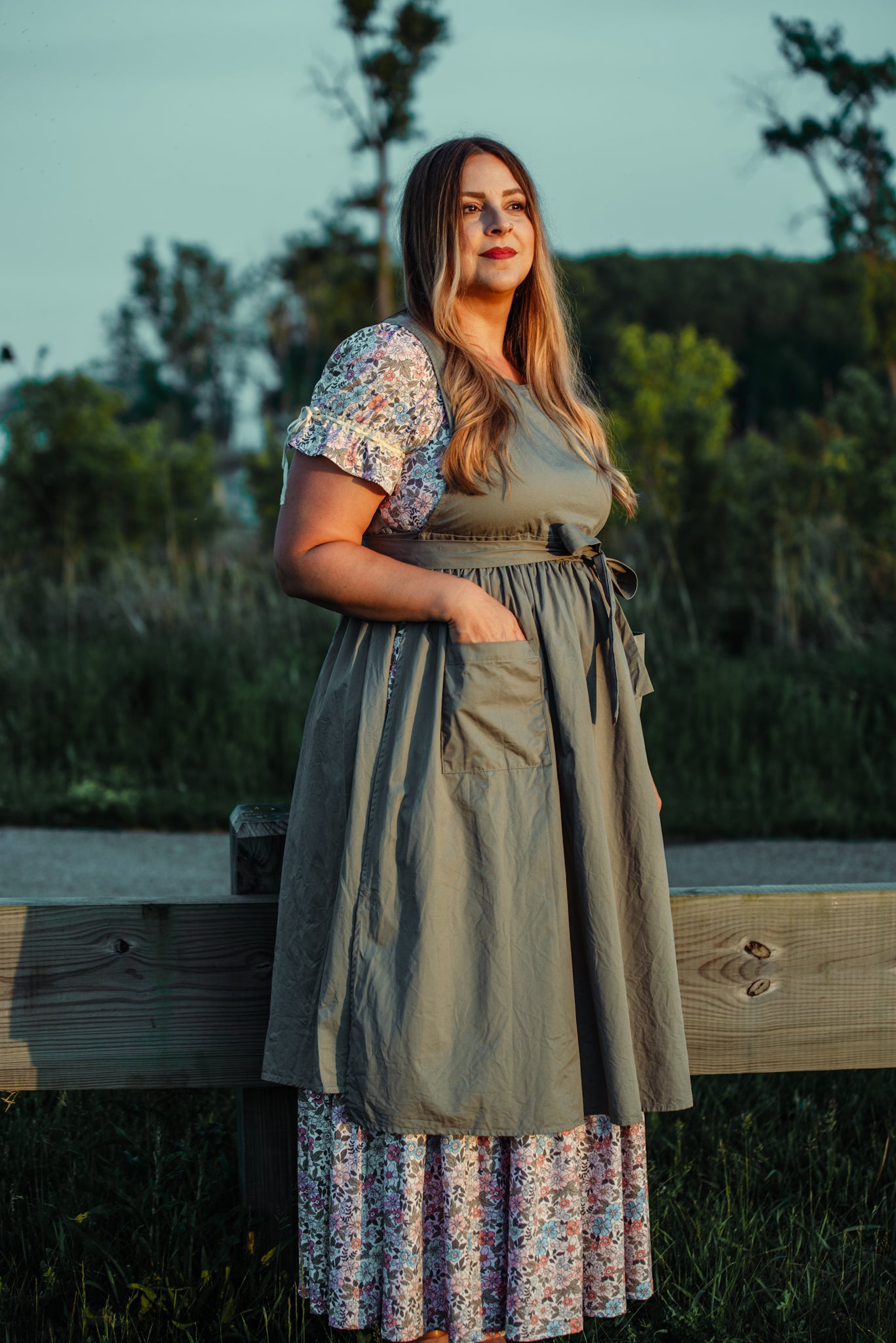 Olivewood ~ Pinafore Apron