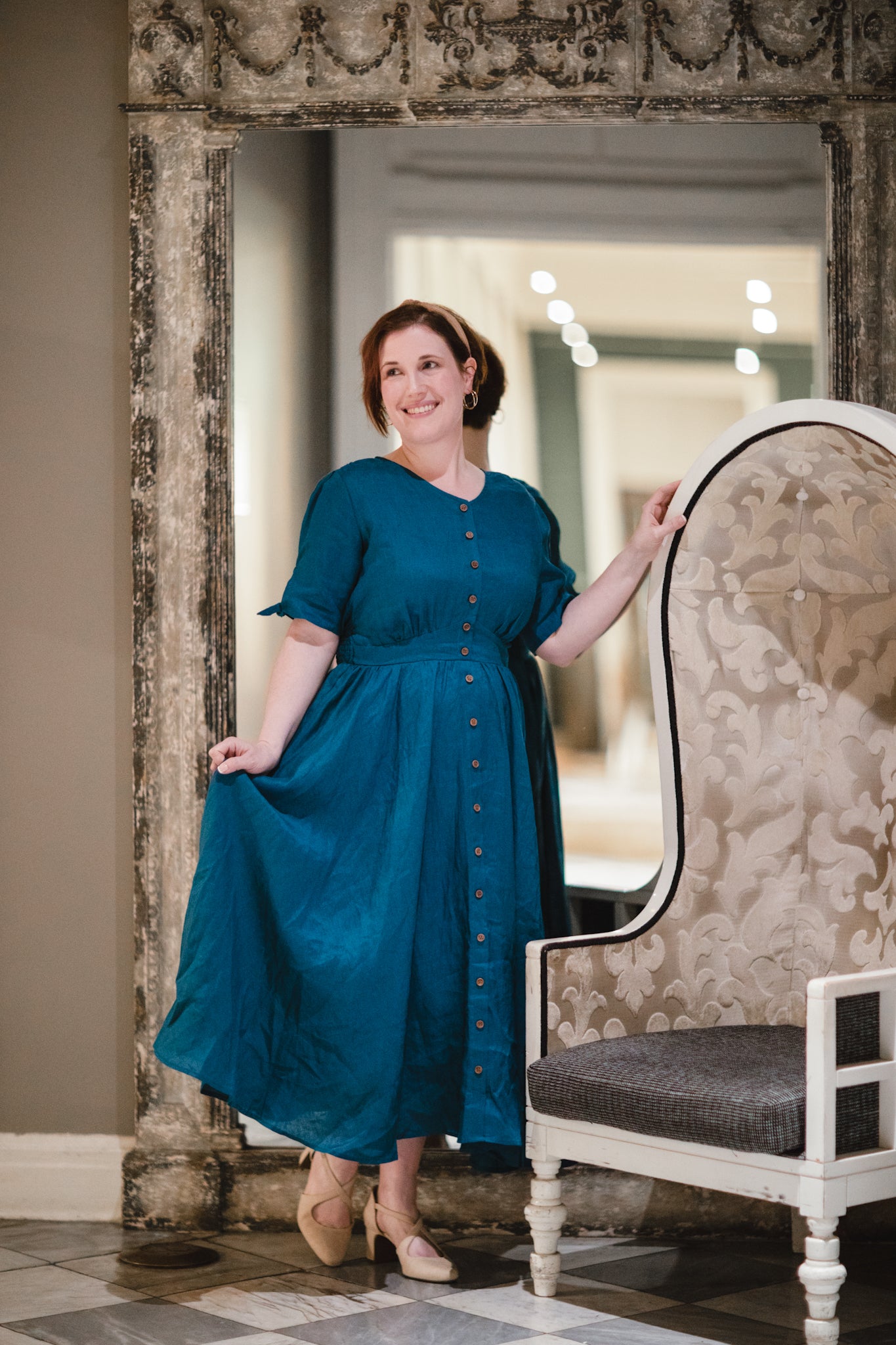 Timeless Teal ~ Hearthside Dress