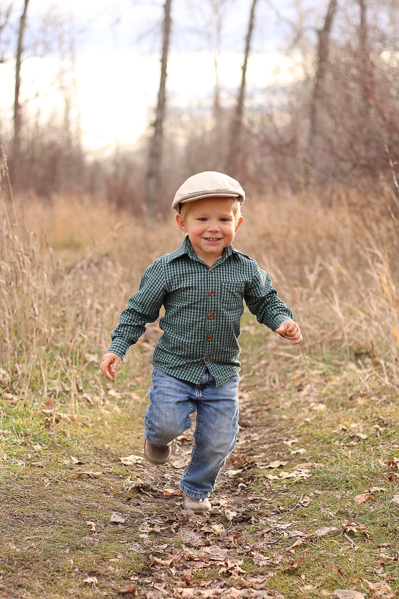 Spruce Gingham ~ Boy’s Brave Button-up