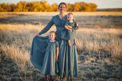 Spruce Gingham ~ Wildwood Maxi