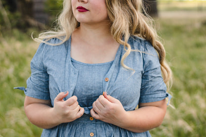 Shenandoah Chambray ~ Hearthside Midi