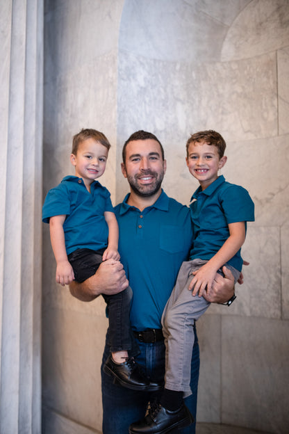 Timeless Teal ~ Boy’s Perseverance Polo