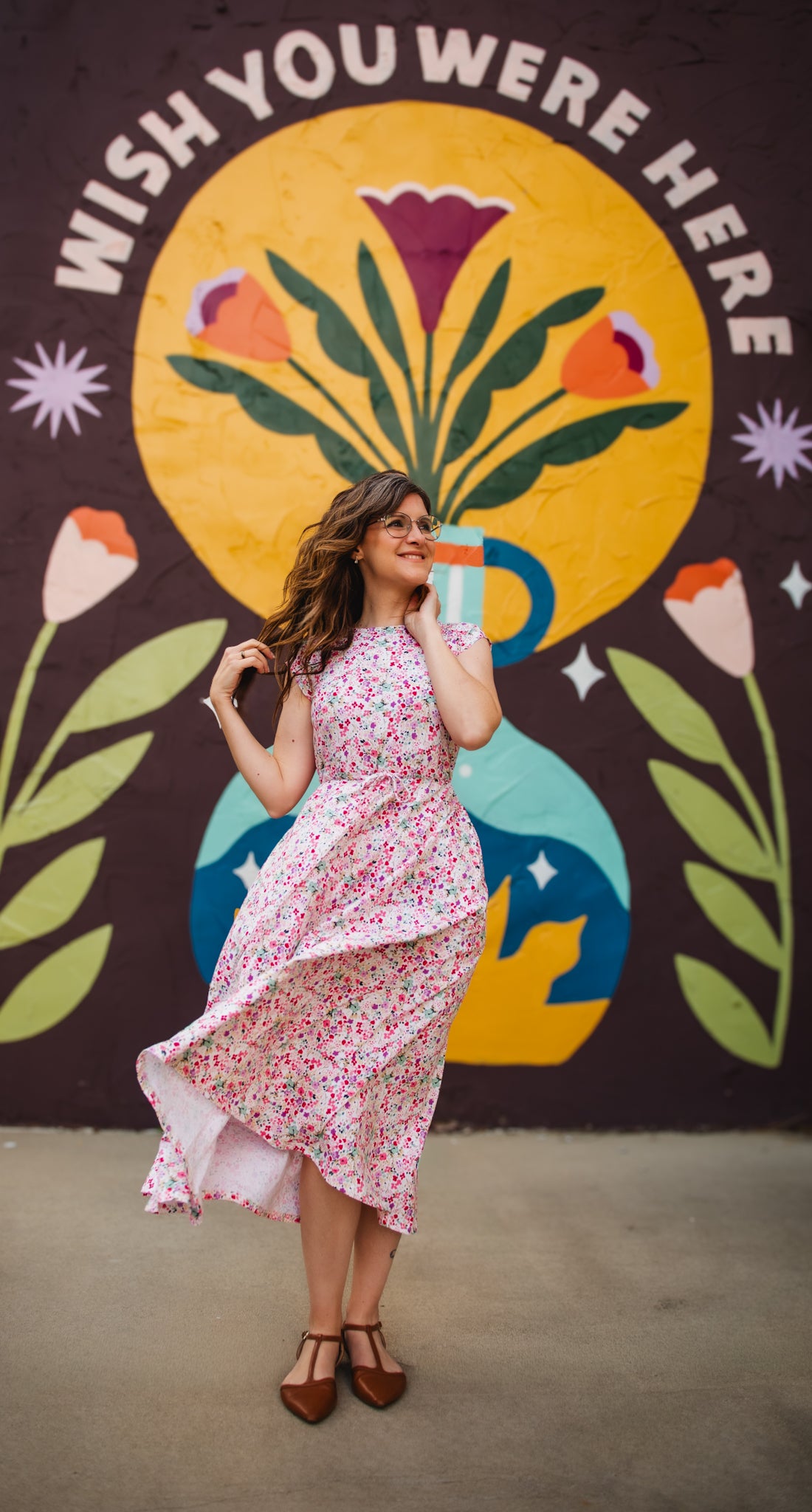 Painted Posies ~ Simplicity Dress