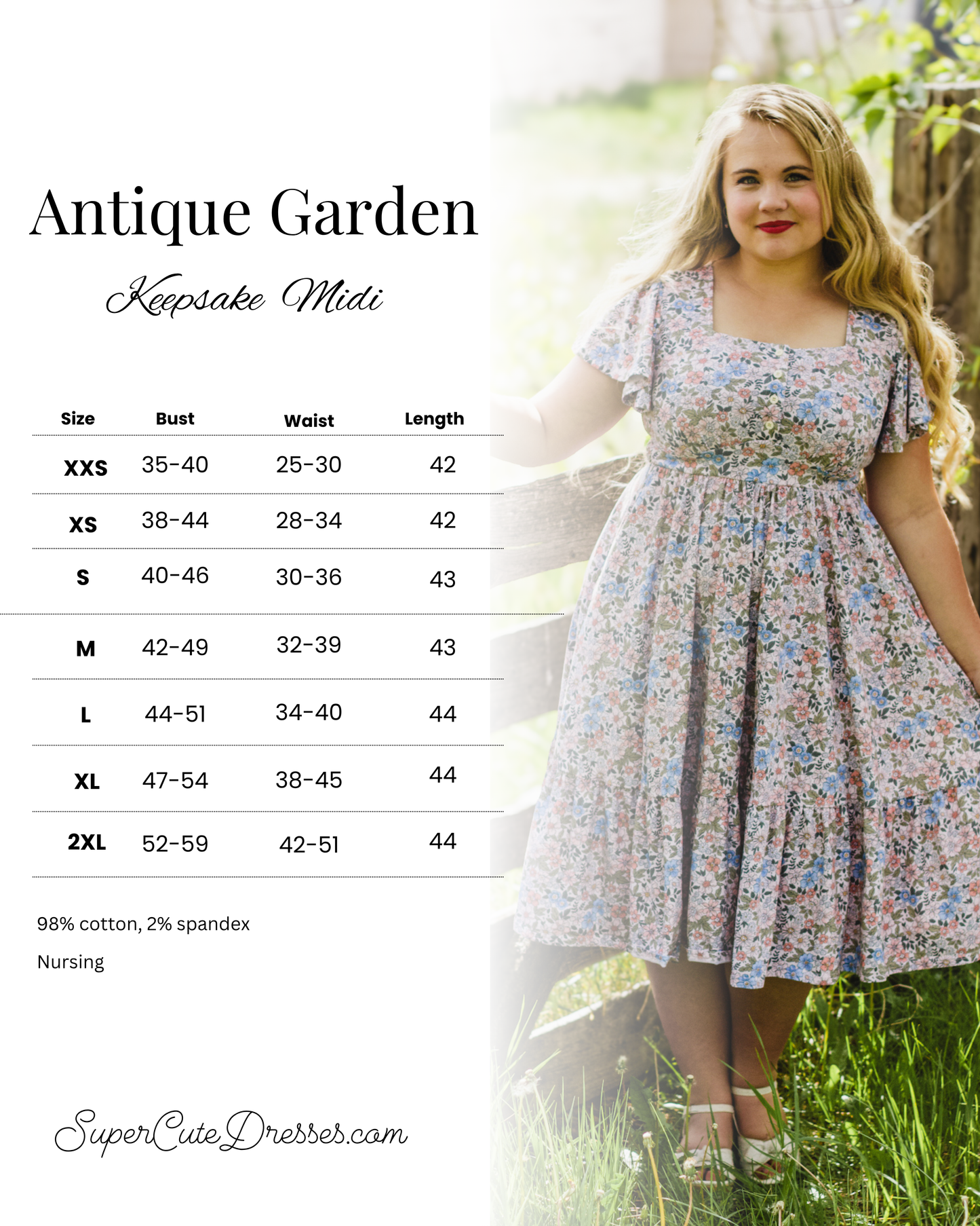 Antique Garden ~ Keepsake Midi