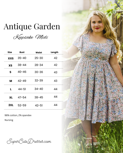 Antique Garden ~ Keepsake Midi