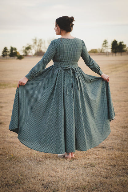 Spruce Gingham ~ Wildwood Maxi