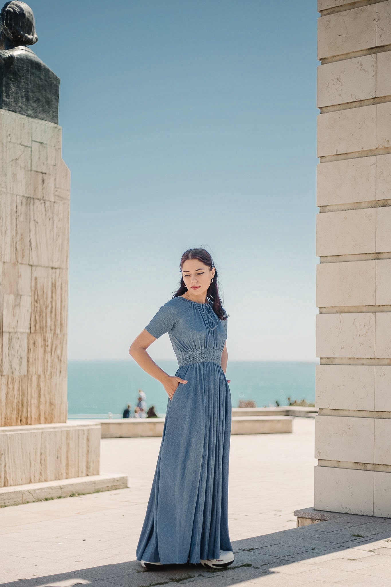 Shenandoah Chambray ~ Folklore Maxi