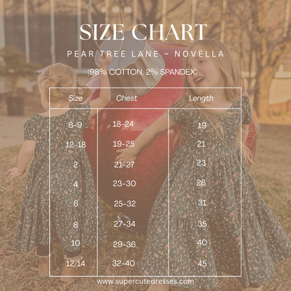 Pear Tree Lane ~ Novella Dress