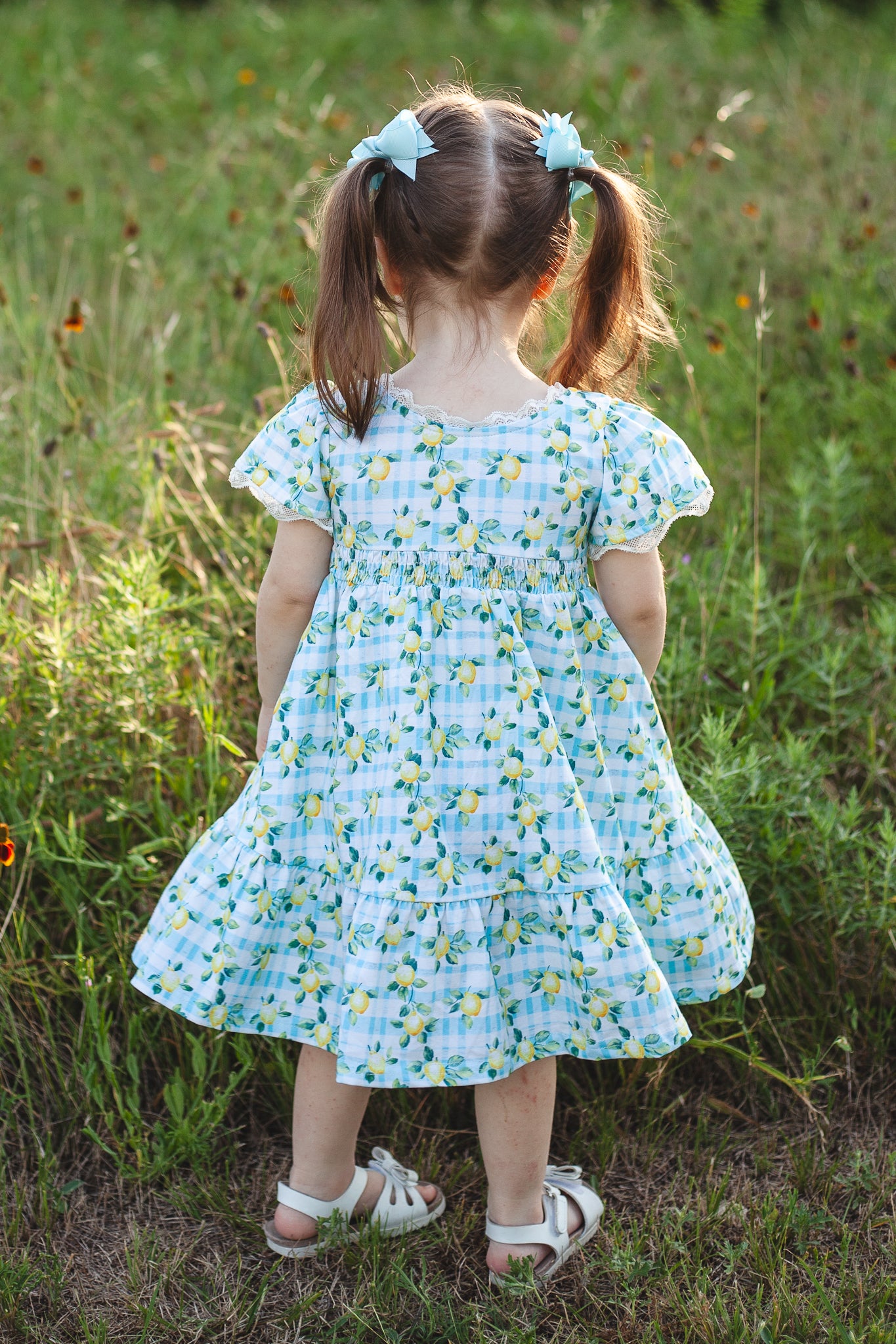 Little Lemon Gingham ~ Mini Keepsake Dress – Super Cute Dresses